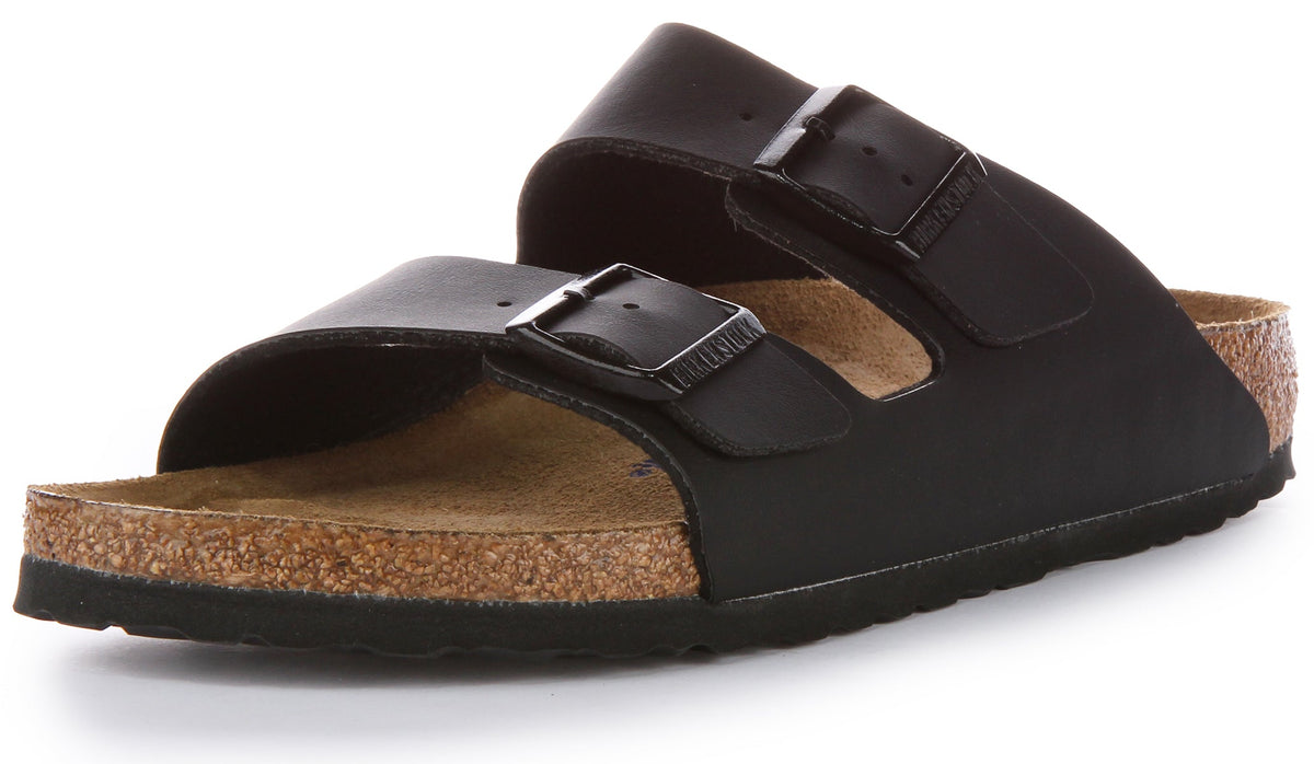 Sandales Birkenstock Arizona | Birko-Flor noir pour hommes et femmes