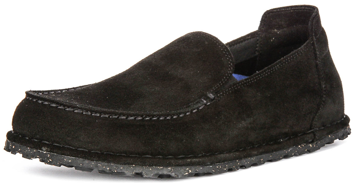 Birkenstock Utti-schoenen | Zwart suède voor dames en heren - Normale pasvorm