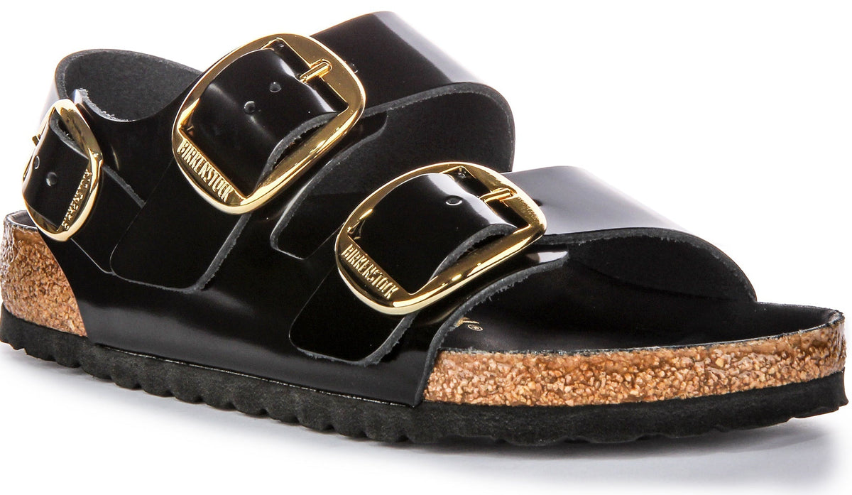 Birkenstock Milano Sandals | Black patent-finish leather for Women