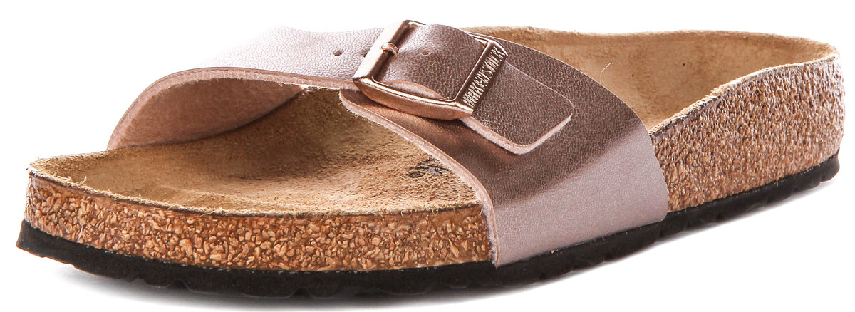 Birkenstock Madrid Sandalen | Copper Birko-Flor voor Dames - Normale Pasvorm