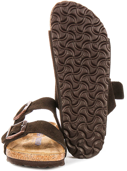 Birkenstock Arizona Sandalen | Mokka suède leer - Zacht voetbed voor dames en heren - Smalle pasvorm