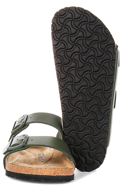 Birkenstock Arizona Sandalen | Olijfgroen Birko-Flor voor Dames en Heren - Normale Pasvorm
