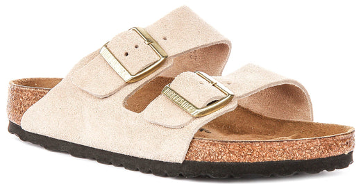 Birkenstock Arizona Sandalen | Sand Birko-Flor voor Dames - Normale Pasvorm