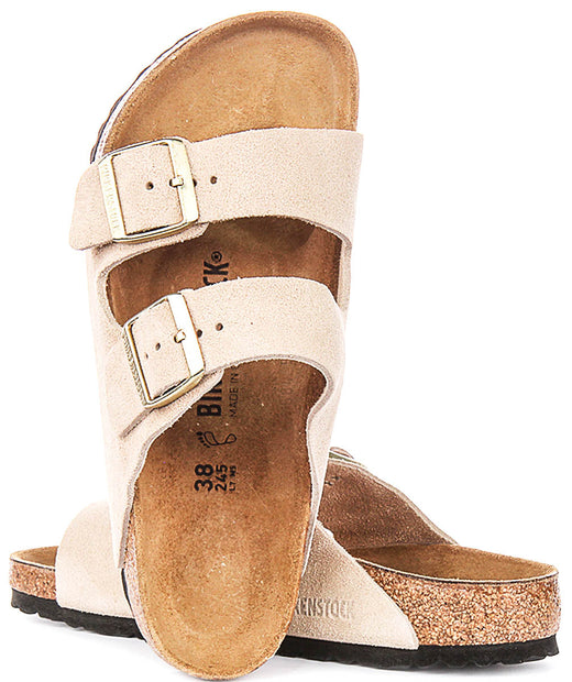 Birkenstock Arizona Sandalen | Sand Birko-Flor voor Dames - Normale Pasvorm