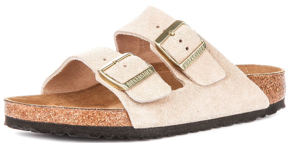Birkenstock Arizona Sandalen | Sand Birko-Flor voor Dames - Normale Pasvorm