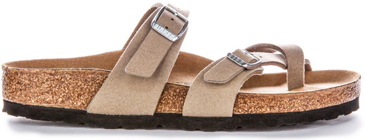 Birkenstock Mayari Sandalen | Taupe Birko-Flor - Veganvriendelijk voor dames en heren