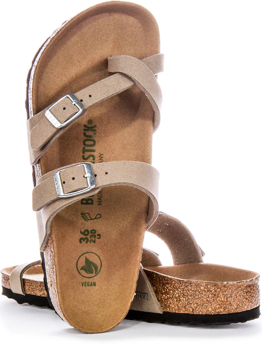 Birkenstock Mayari Sandalen | Taupe Birko-Flor - Veganvriendelijk voor dames en heren