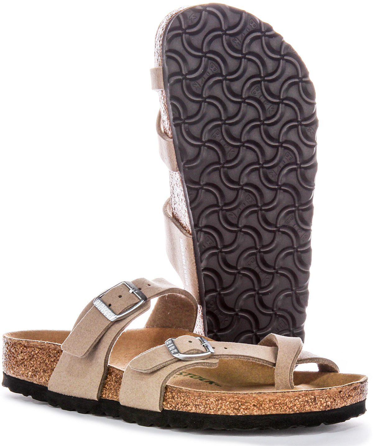 Birkenstock Mayari Sandalen | Taupe Birko-Flor - Veganvriendelijk voor dames en heren