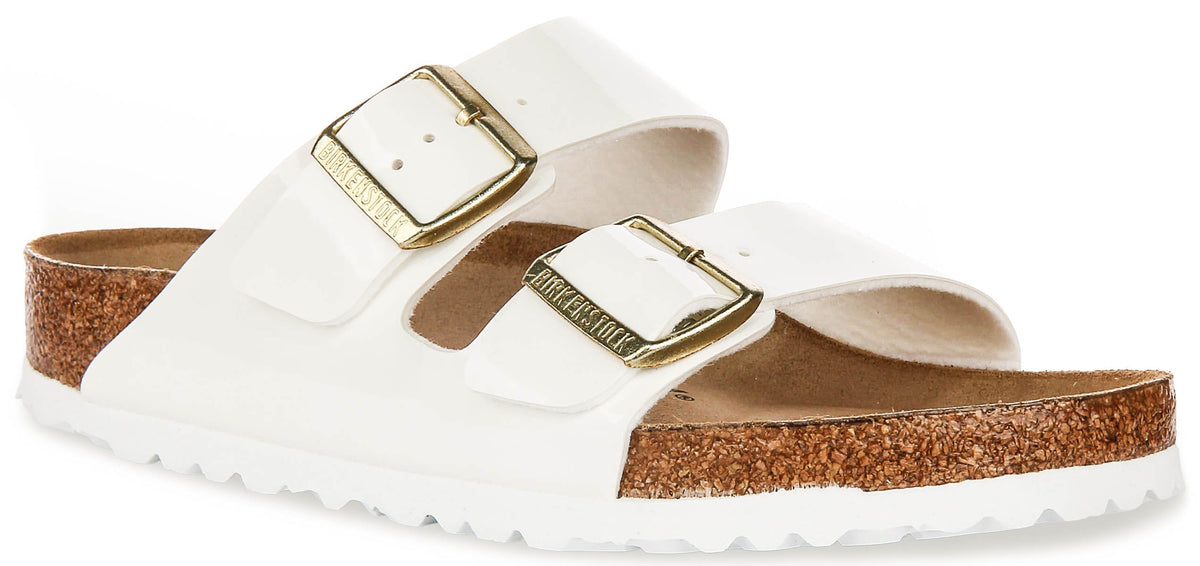 Birkenstock Arizona sandalen | Wit lakleer voor dames - Normale pasvorm