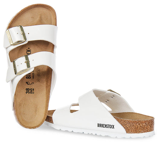 Birkenstock Arizona sandalen | Wit lakleer voor dames - Normale pasvorm