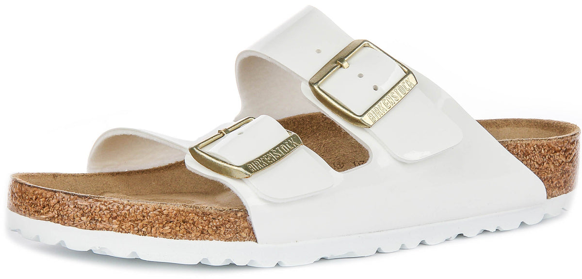 Birkenstock Arizona sandalen | Wit lakleer voor dames - Normale pasvorm