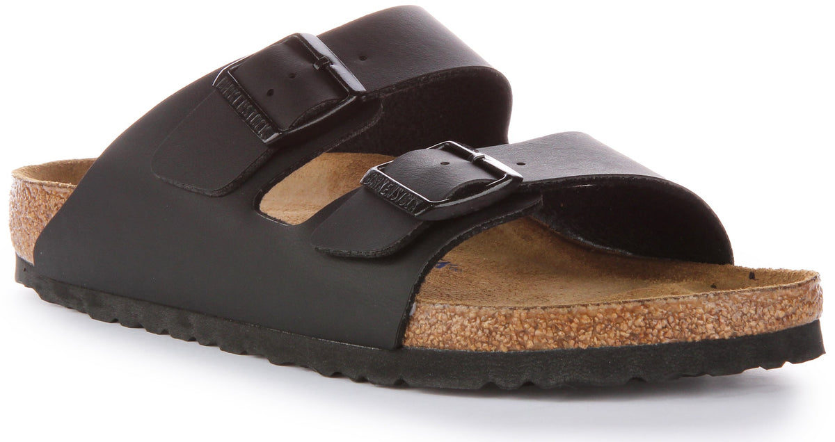 Sandales Birkenstock Arizona | Birko-Flor noir pour hommes et femmes