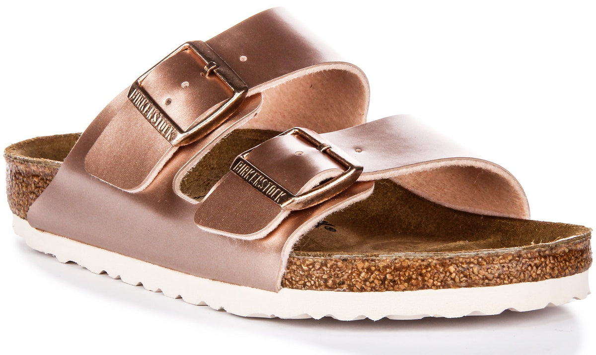 Birkenstock Arizona sandalen | Koperkleurig Birko-Flor voor kinderen - Normale pasvorm