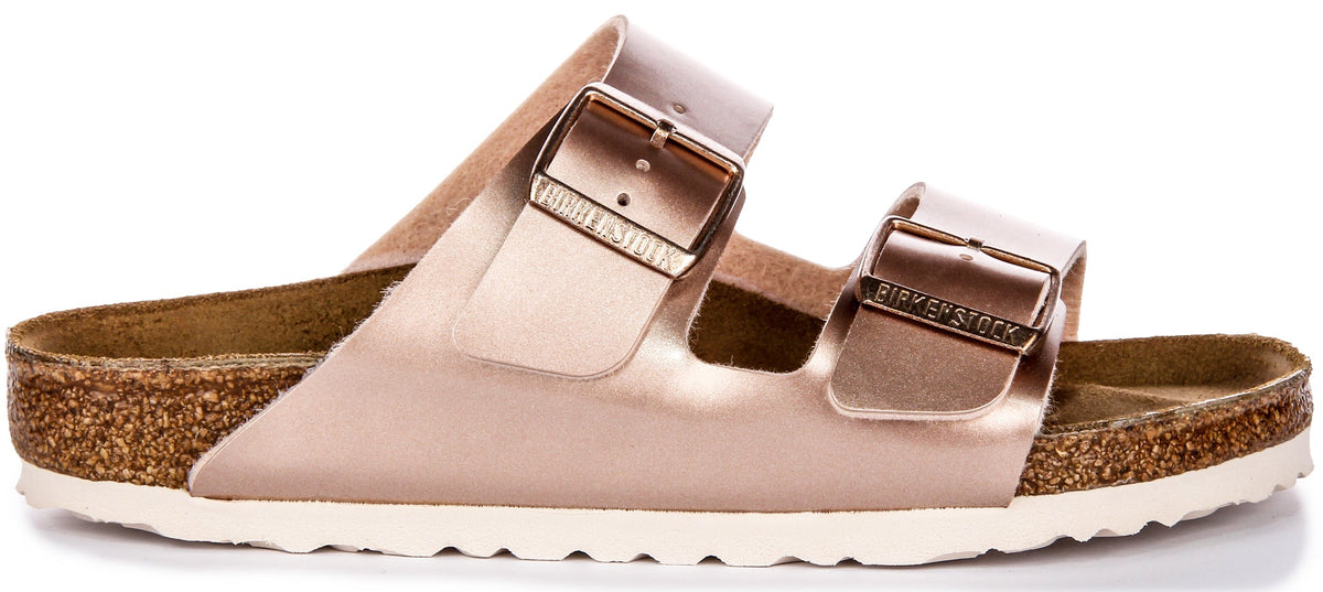 Birkenstock Arizona sandalen | Koperkleurig Birko-Flor voor kinderen - Normale pasvorm