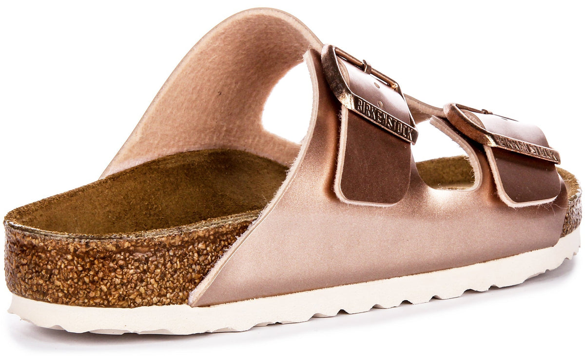 Birkenstock Arizona sandalen | Koperkleurig Birko-Flor voor kinderen - Normale pasvorm