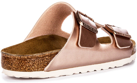 Birkenstock Arizona sandalen | Koperkleurig Birko-Flor voor kinderen - Normale pasvorm