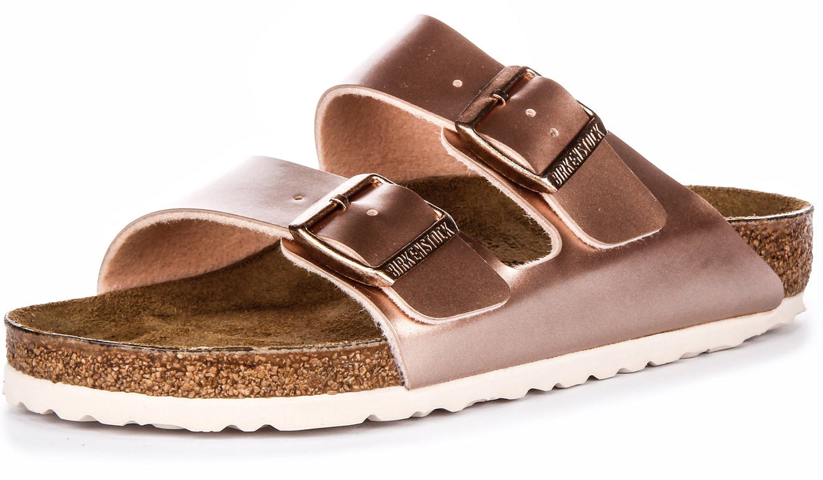 Birkenstock Arizona sandalen | Koperkleurig Birko-Flor voor kinderen - Normale pasvorm