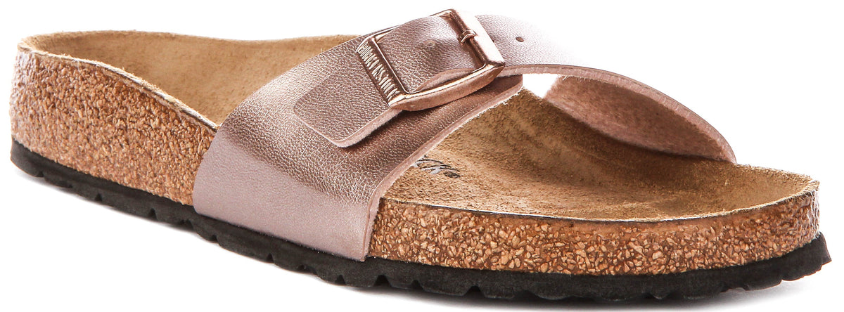 Birkenstock Madrid Sandalen | Copper Birko-Flor voor Dames - Normale Pasvorm