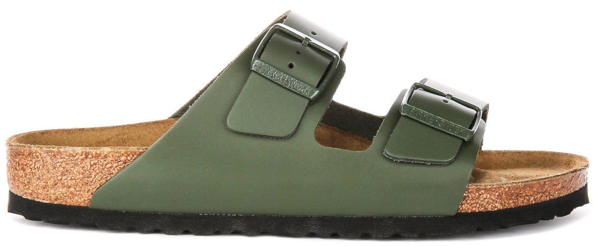 Birkenstock Arizona Sandalen | Olijfgroen Birko-Flor voor Dames en Heren - Normale Pasvorm