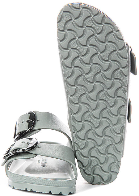 Birkenstock Arizona Sandals | Sage Green EVA - Big Buckle for Women - Narrow Fit