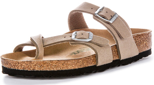 Birkenstock Mayari Sandalen | Taupe Birko-Flor - Veganvriendelijk voor dames en heren