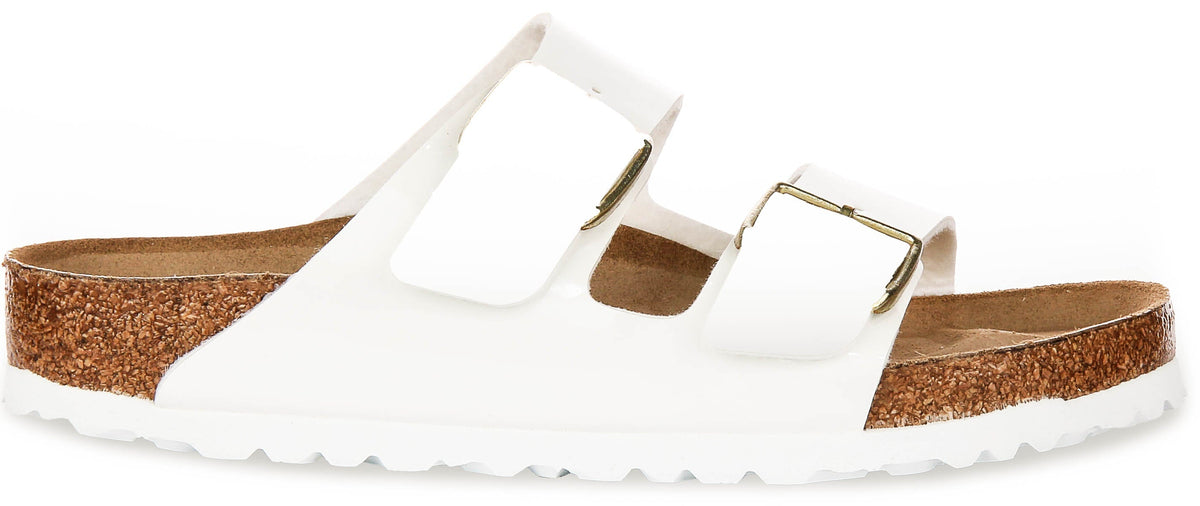 Birkenstock Arizona sandalen | Wit lakleer voor dames - Normale pasvorm