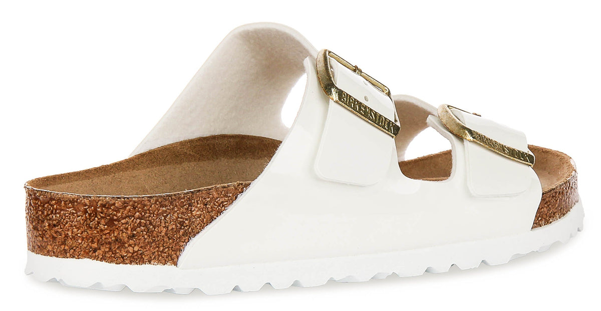Birkenstock Arizona sandalen | Wit lakleer voor dames - Normale pasvorm