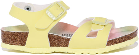 Birkenstock Rio Sandalen | Roze Birko-Flor - Metallic Afwerking voor Kinderen